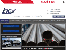 Tablet Screenshot of inoxspol.cz